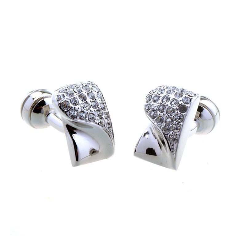 Crystal Zircon Cufflinks