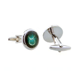 Zodiac Sign Constellation Cateye Glass Cufflinks