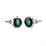 Zodiac Sign Constellation Cateye Glass Cufflinks
