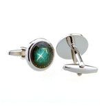 Zodiac Sign Constellation Cateye Glass Cufflinks