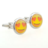 Cartoon Anime Cateye Glass Cufflinks