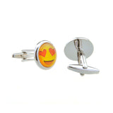 Cartoon Anime Cateye Glass Cufflinks