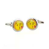 Cartoon Anime Cateye Glass Cufflinks