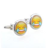 Cartoon Anime Cateye Glass Cufflinks