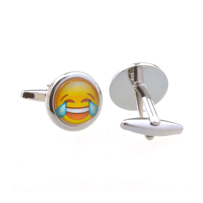 Cartoon Anime Cateye Glass Cufflinks