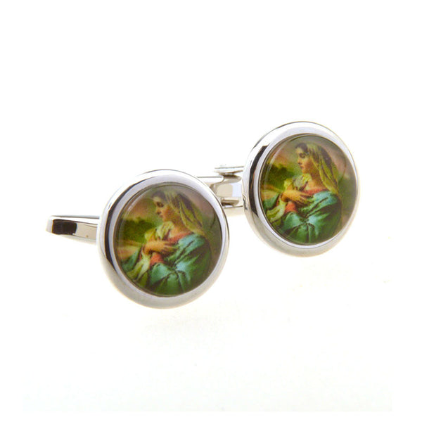 Cateye Glass Cufflinks