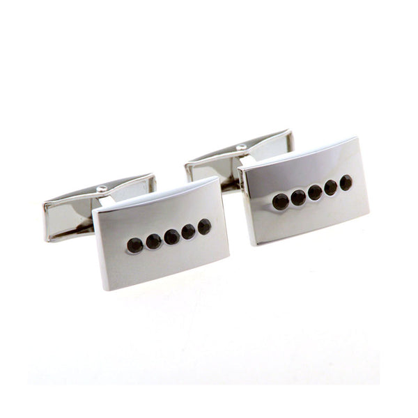 Crystal Zircon Cufflinks