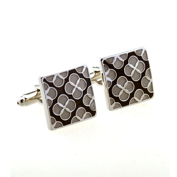 Enamel Dropping Glue Cufflinks