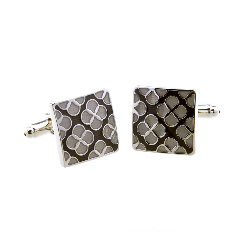 Enamel Dropping Glue Cufflinks