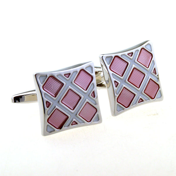 Enamel Dropping Glue Cufflinks