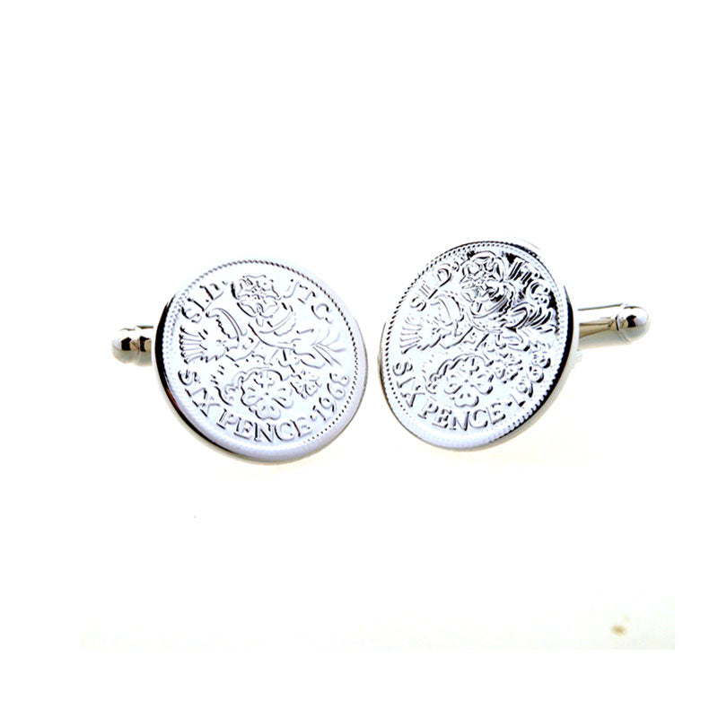 Plain Colour Metal Cufflinks