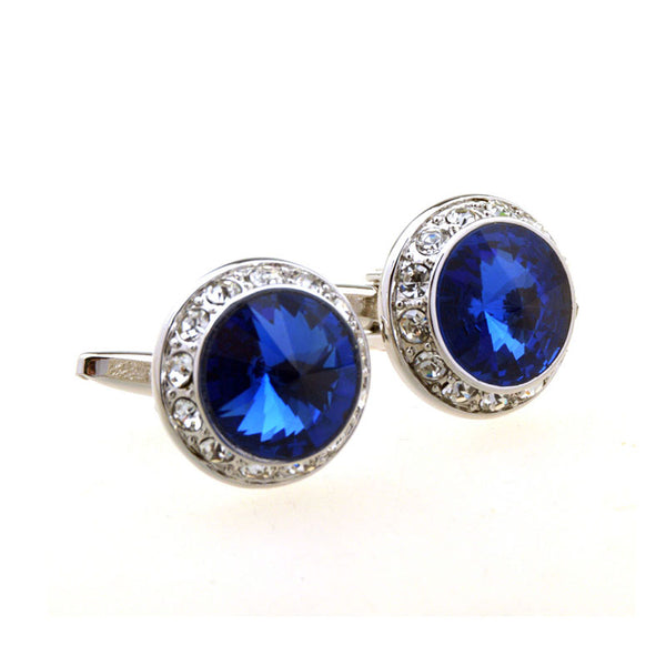 Crystal Zircon Cufflinks