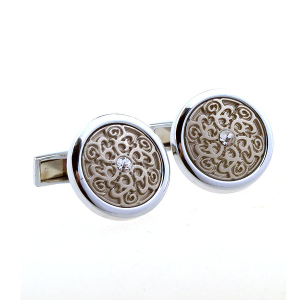 Plain Colour Metal Cufflinks