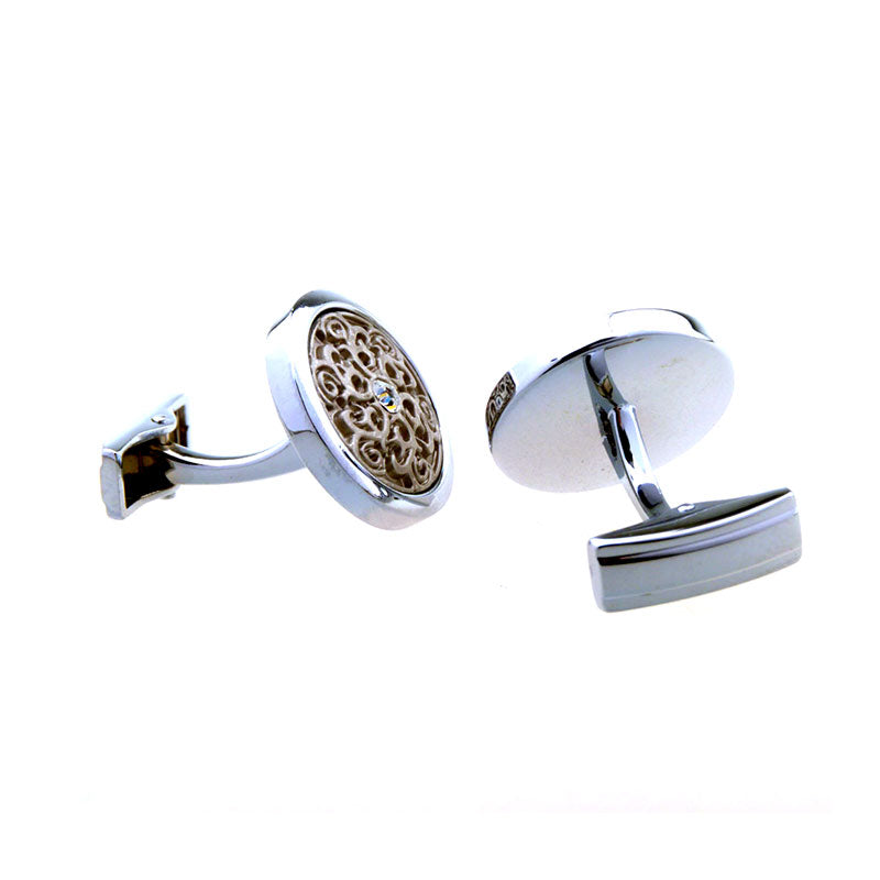 Plain Colour Metal Cufflinks