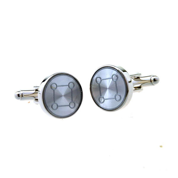 Plain Colour Metal Cufflinks
