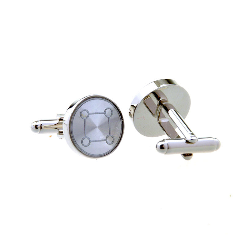 Plain Colour Metal Cufflinks