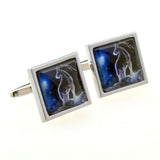 Zodiac Sign Constellation Cateye Glass Cufflinks