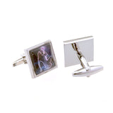 Zodiac Sign Constellation Cateye Glass Cufflinks