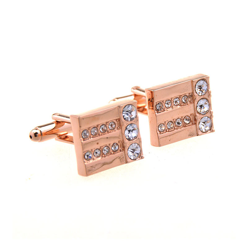 Crystal Zircon Cufflinks