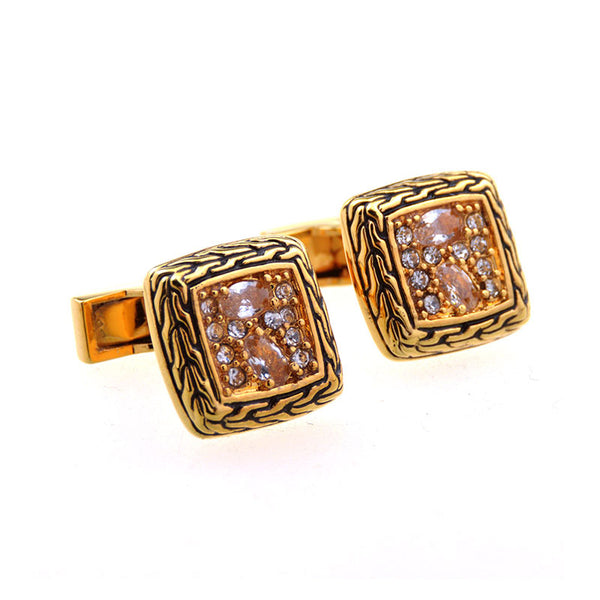 Crystal Zircon Cufflinks
