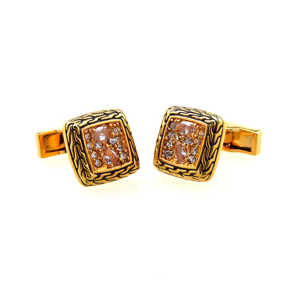 Crystal Zircon Cufflinks