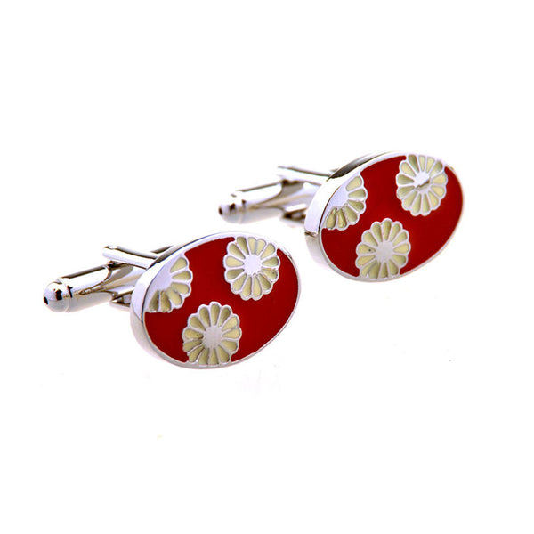 Enamel Dropping Glue Cufflinks