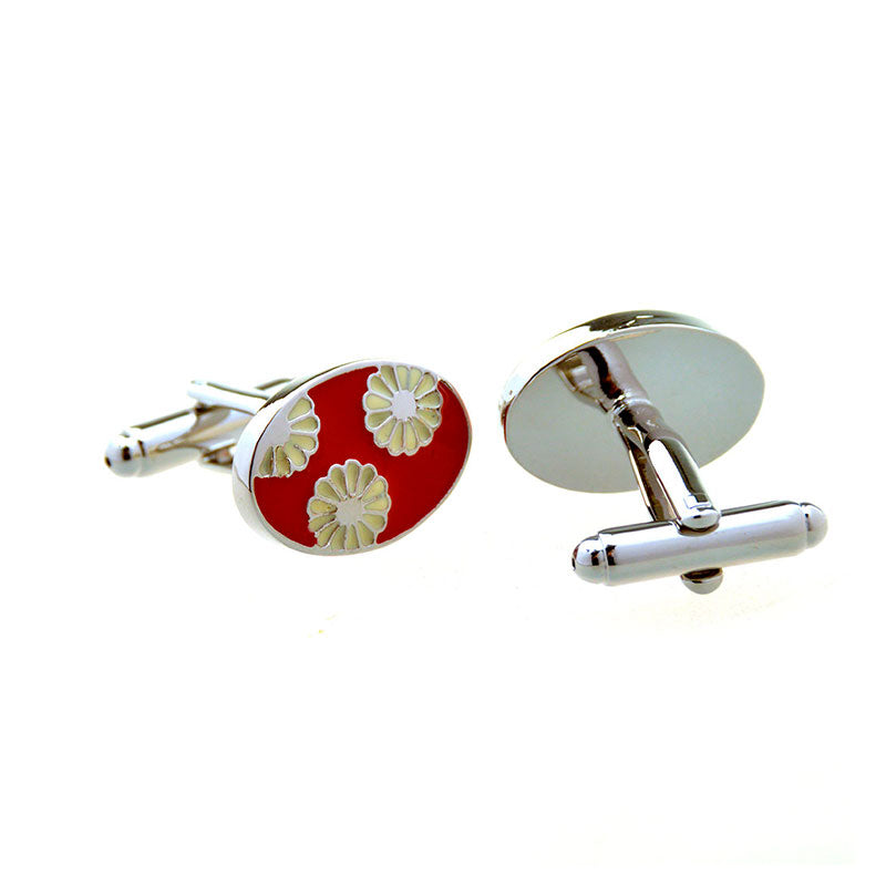 Enamel Dropping Glue Cufflinks