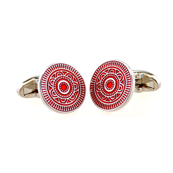 Enamel Dropping Glue Cufflinks