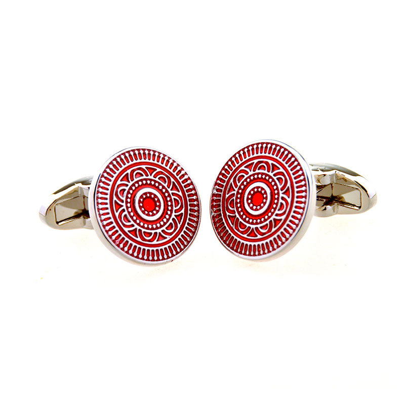 Enamel Dropping Glue Cufflinks