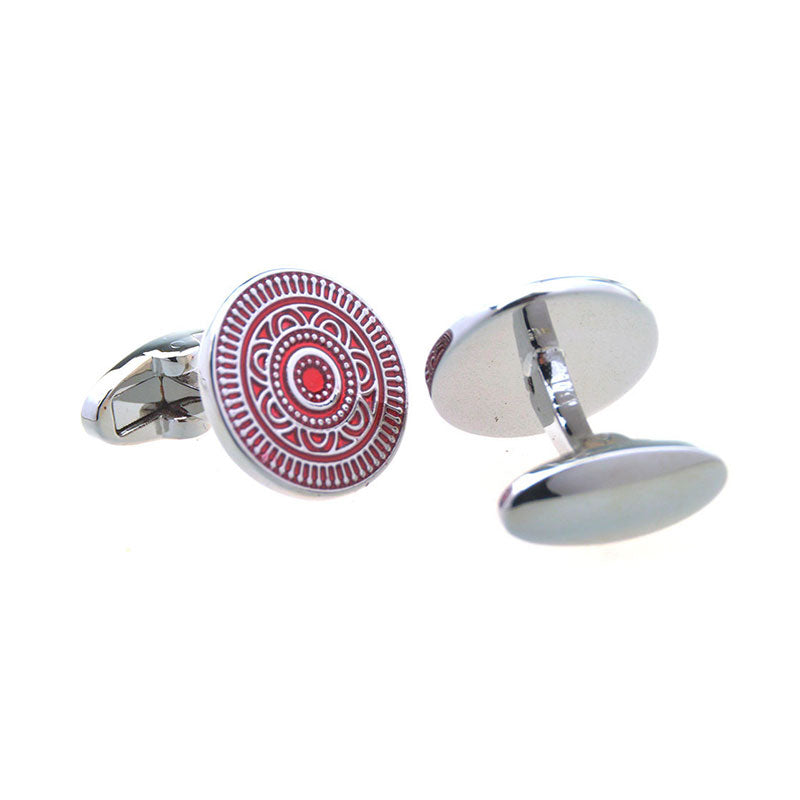 Enamel Dropping Glue Cufflinks