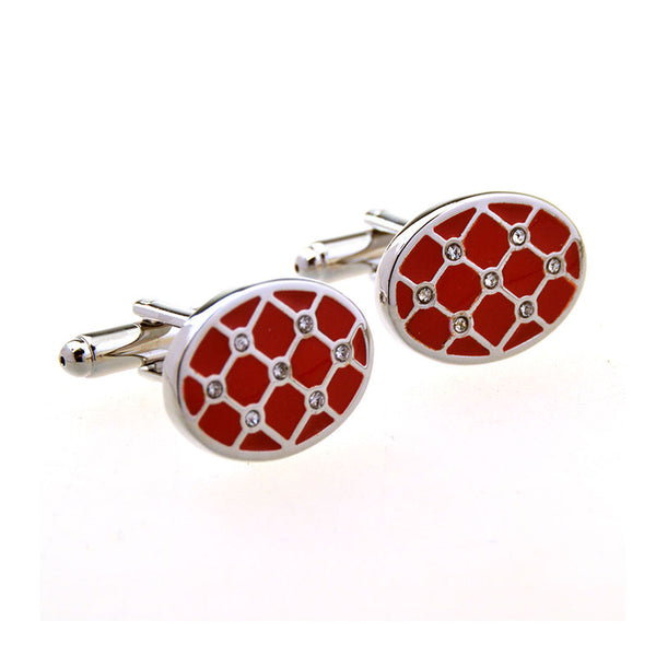 Crystal Zircon Cufflinks