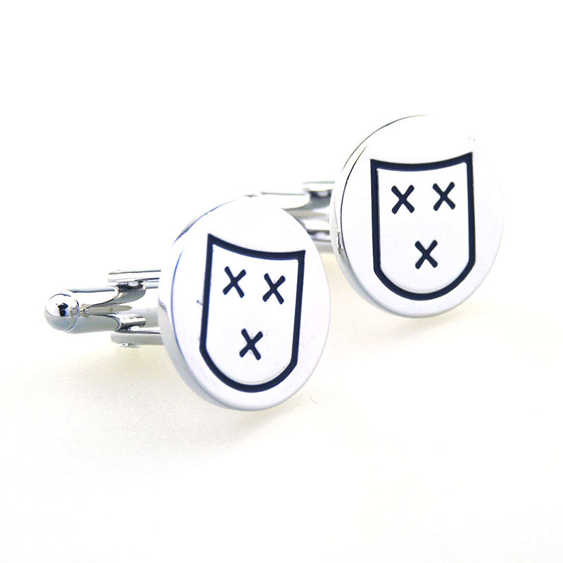 Enamel Dropping Glue Cufflinks