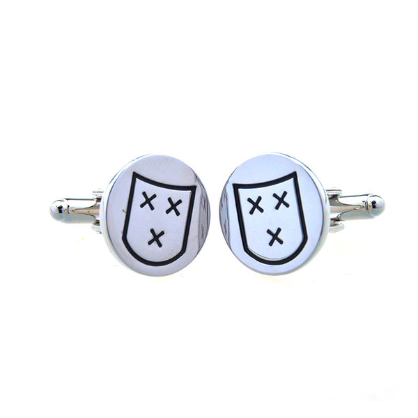 Enamel Dropping Glue Cufflinks