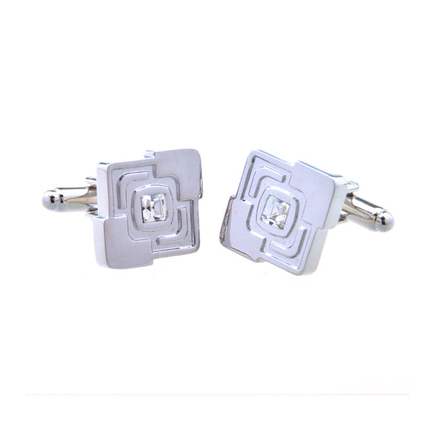 Crystal Zircon Cufflinks