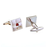 Crystal Zircon Cufflinks