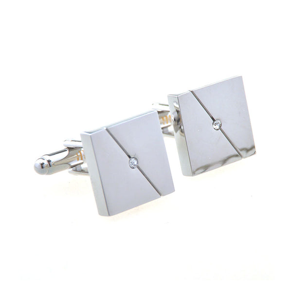 Crystal Zircon Cufflinks