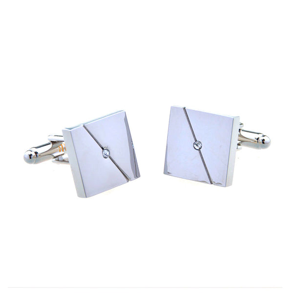 Crystal Zircon Cufflinks