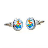 Cateye Glass Cufflinks