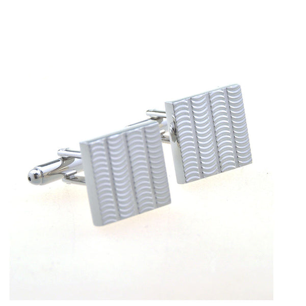 Plain Colour Metal Cufflinks