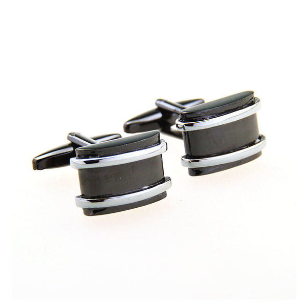 Plain Colour Metal Cufflinks