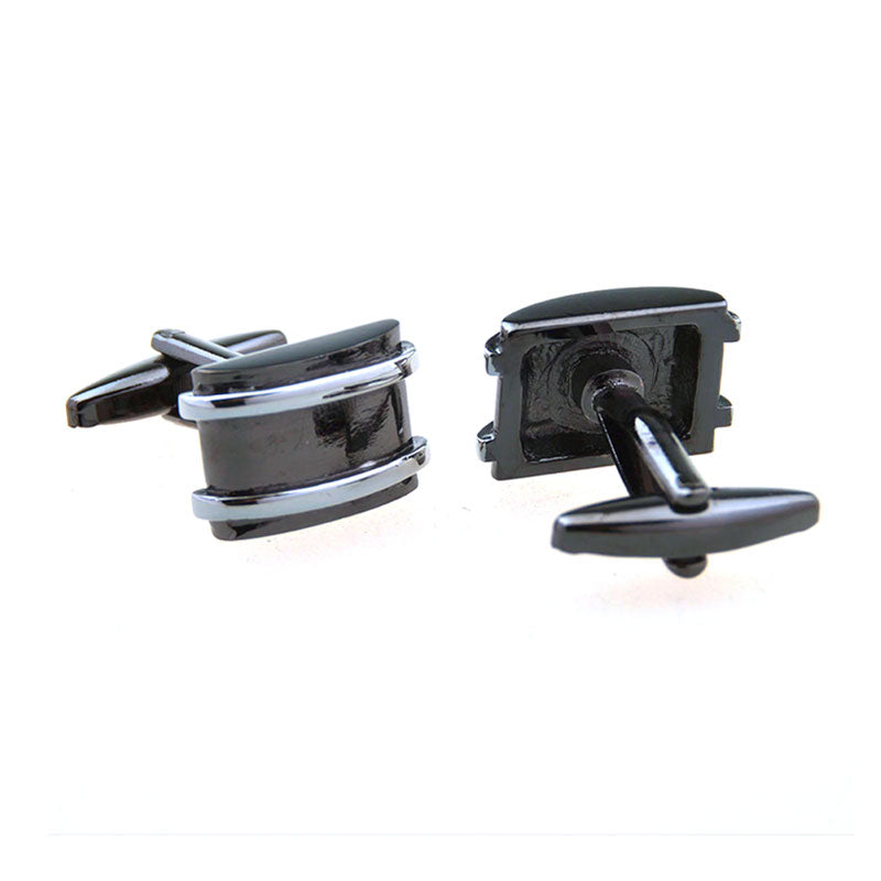 Plain Colour Metal Cufflinks