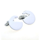 Plain Colour Metal Cufflinks