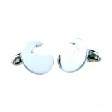 Plain Colour Metal Cufflinks
