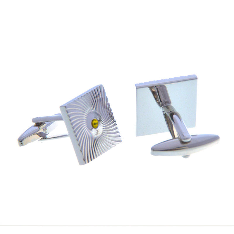 Crystal Zircon Cufflinks