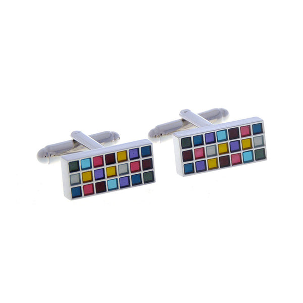Enamel Dropping Glue Cufflinks