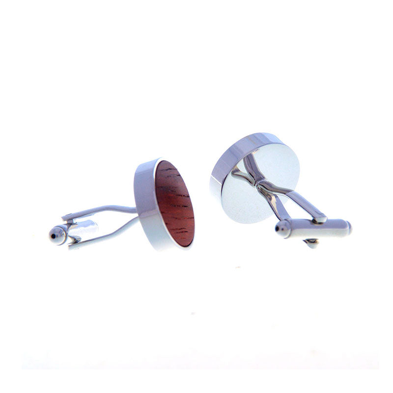 Natural Solid Wood Cufflinks