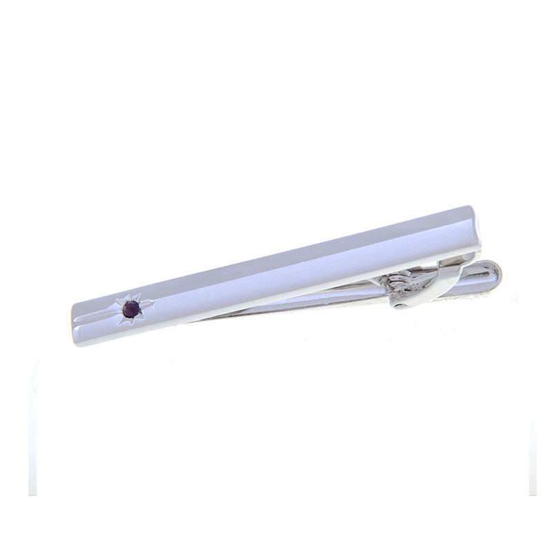 Crystal Zircon Tie Bars