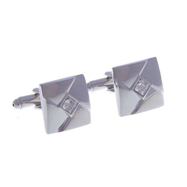 Crystal Zircon Cufflinks