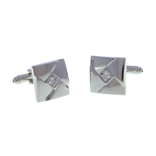 Crystal Zircon Cufflinks