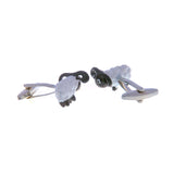 Animals Plants Grease Baking Paint Cufflinks